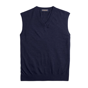 Merino Wool Vest - Navy